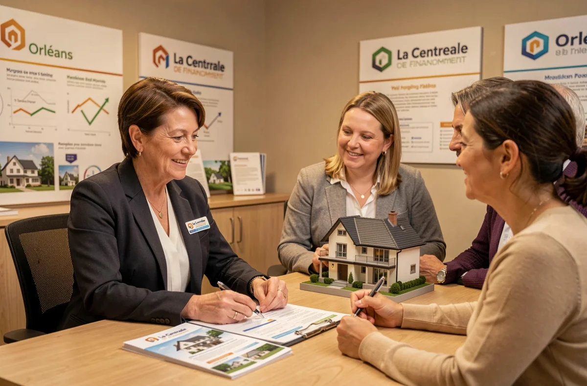 Spécialiste de La Centrale de Financement Orléans en consultation sur un projet d'achat immobilier