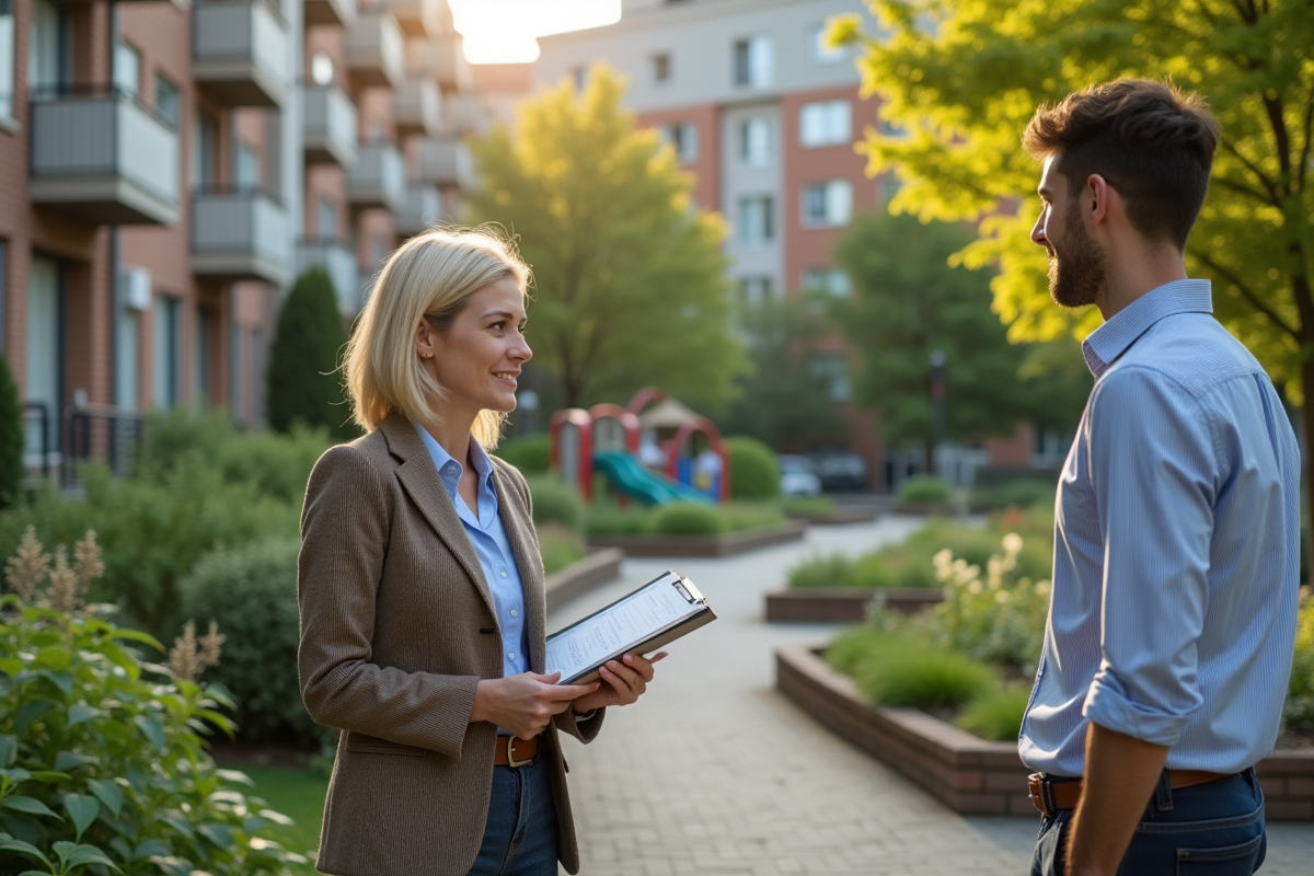 Femme publique en extérieur dans un jardin communautaire